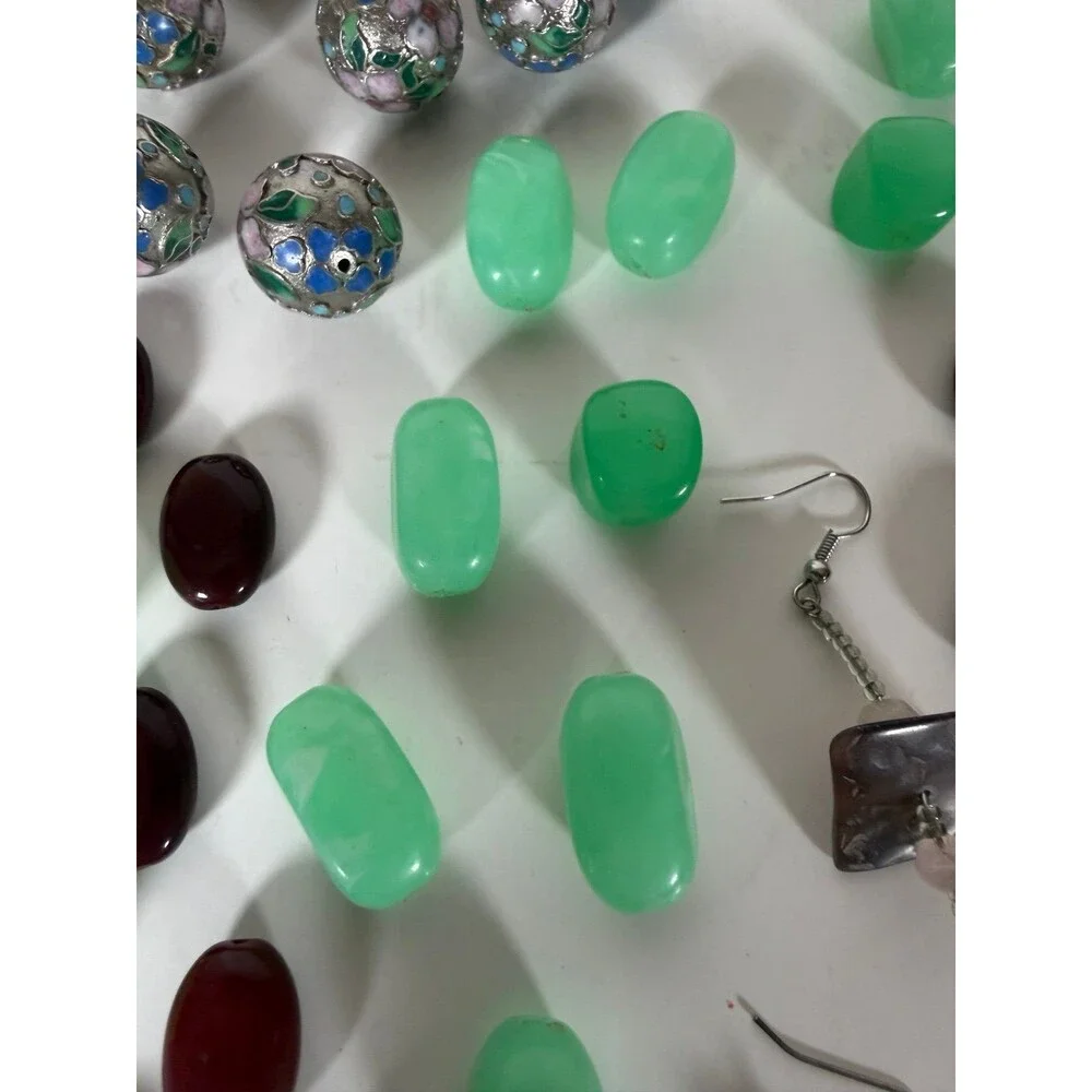 Lot of assorted beads and earrings for Jewelry Making